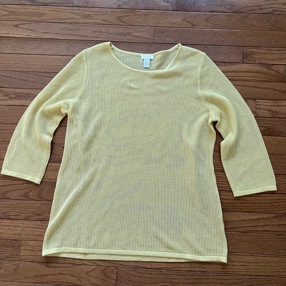 Chico’s Yellow Knitted Top